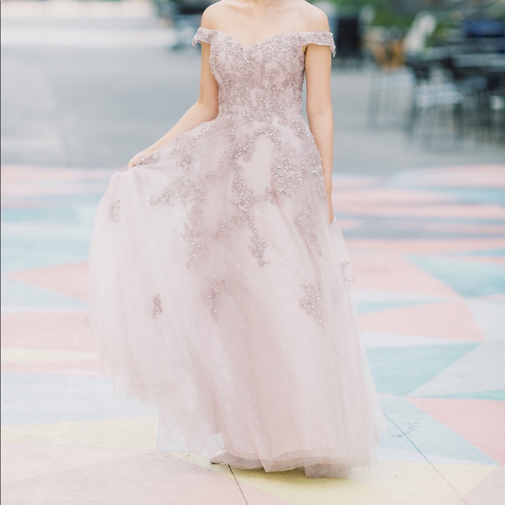 Off shoulder EVENING / PROM DRESS *ethereal*